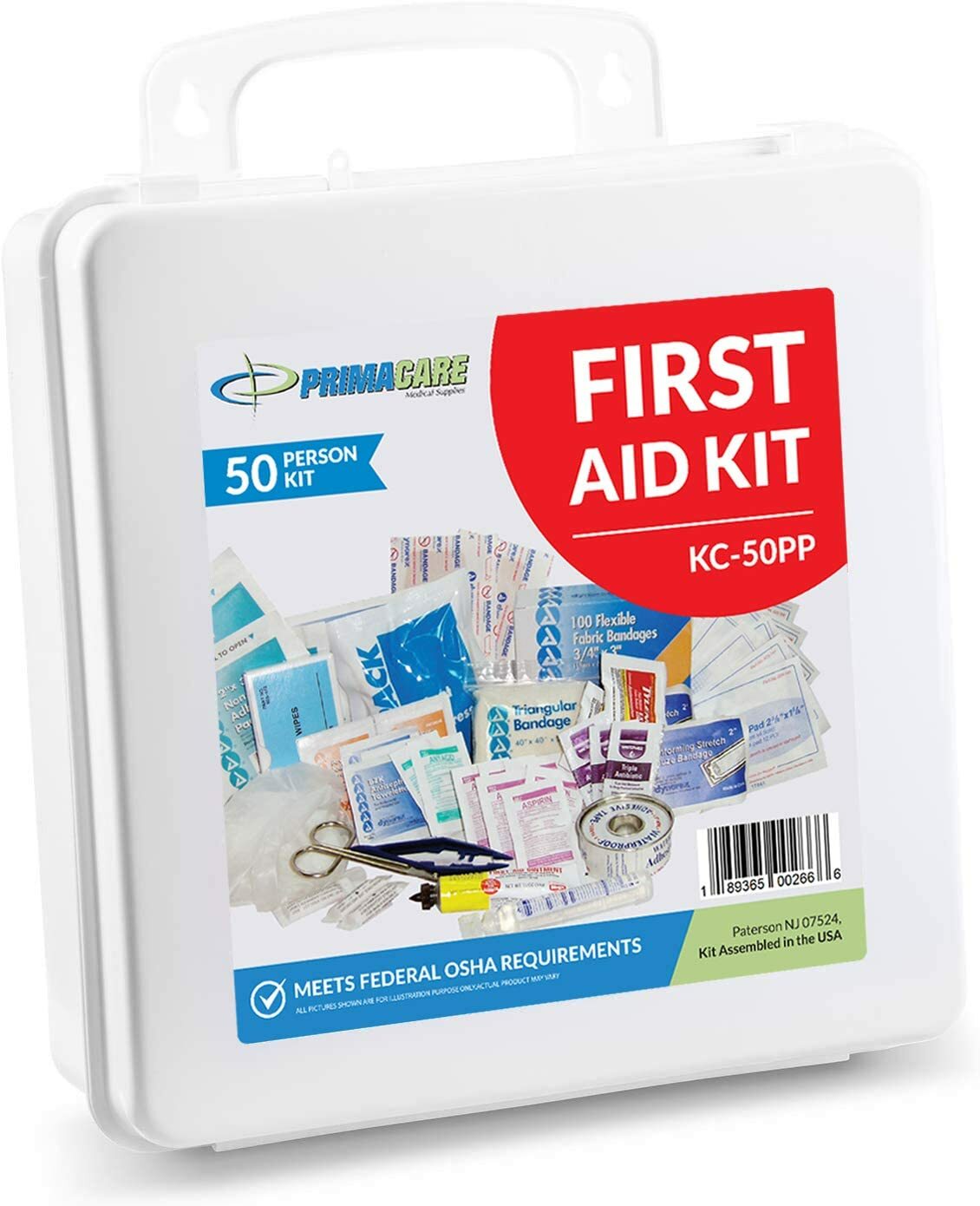 Primacare KC-50PP 50 Person Compact First Aid Kit with 232 Pieces