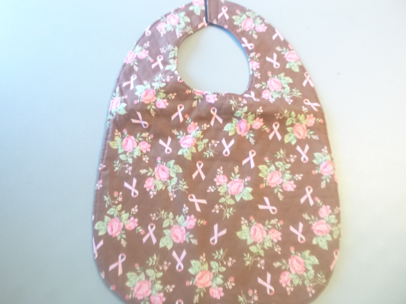 Adult Bib/Clothing Protector double thickness with Quilted Diamond Backing