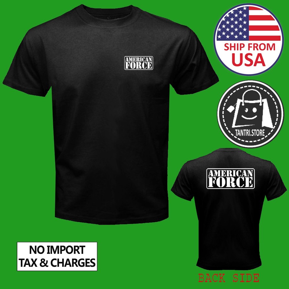 American Force Wheels Racing Car Men's Black Size S to 5XL