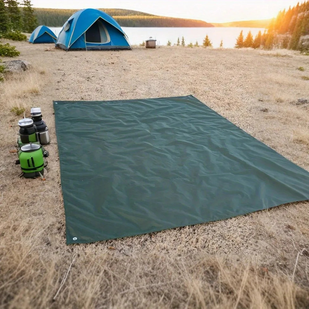 Thickened Non-Slip Outdoor Camping Mat, Heavy-Duty Oxford Ground Mat, Portable