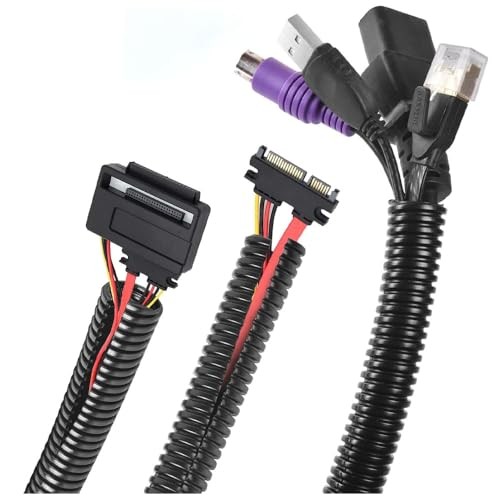 1/4"-32.8ft Split Wire Loom Tubing Cable Management Conduit Flexible Covers