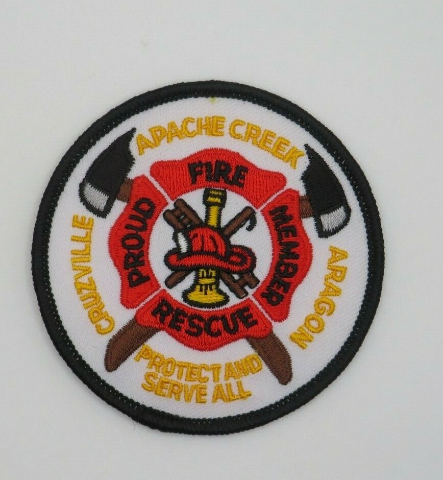 Cruzville, Apache Creek,Aragon Fire Rescue Proud Member Patch New Mexico.