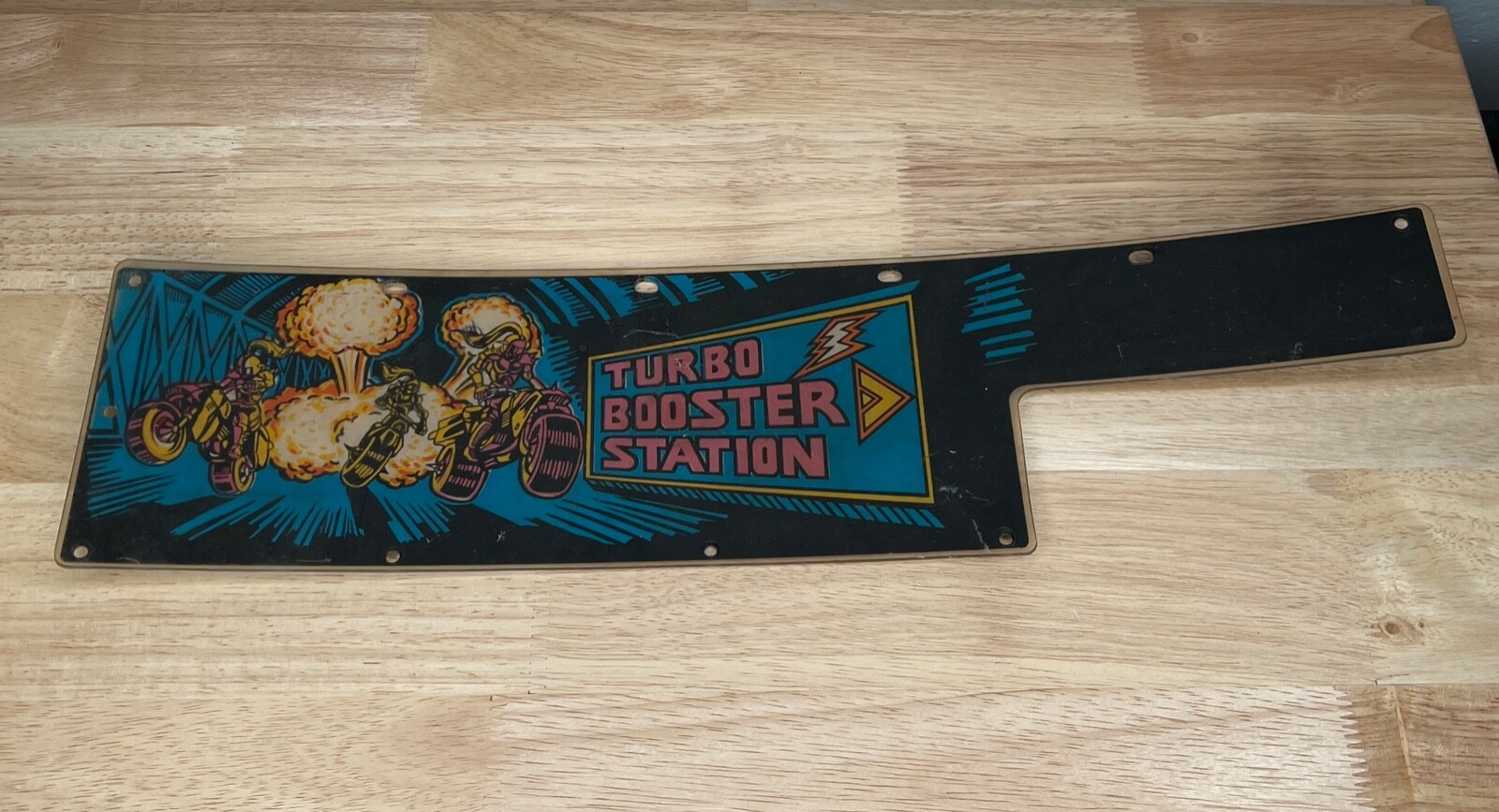 Motordome Backboard Panel Plastic Used Bally Pinball Machine Parts