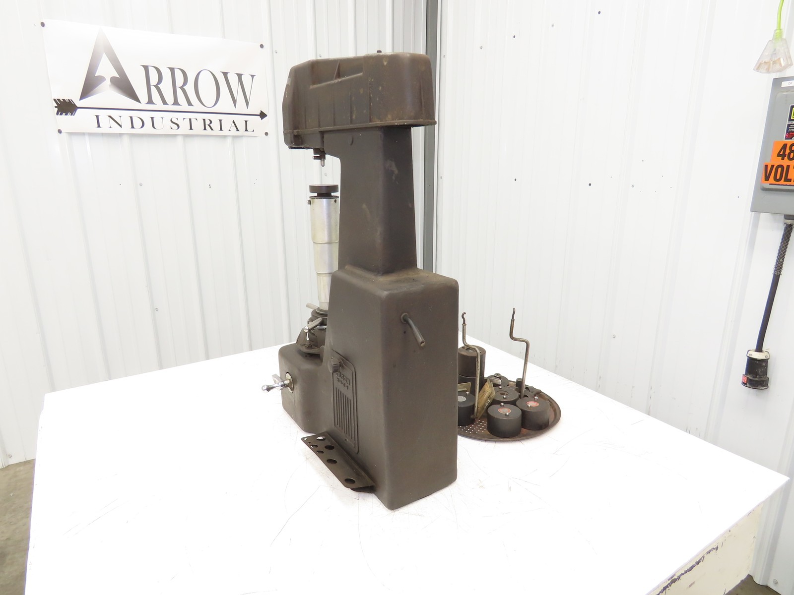 Wilson Rockwell Model 4 JR Hardness Tester Metal Testing Zerominder