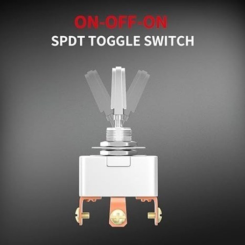 ON-Off-ON 3 Position Toggle Switch 50 Amp 12V Heavy Duty 3 Way Toggle Switch SPD