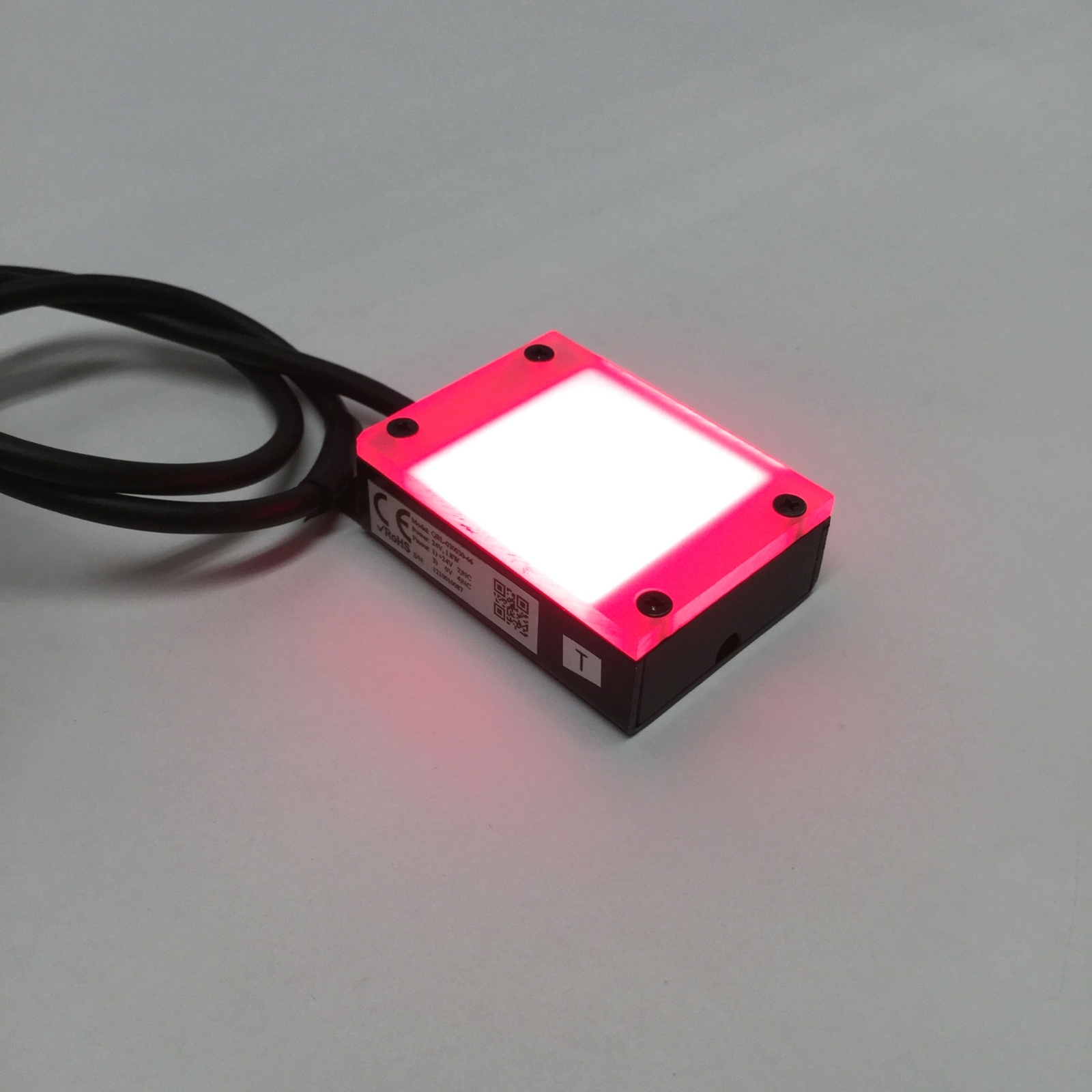 CCS QBL-030030-66 Machine Vision Red LED Diffuse Backlight 30 x 30mm, 24VDC