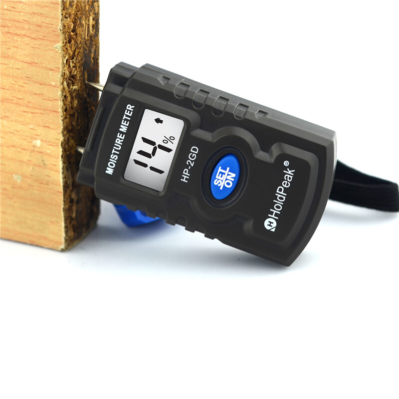 Digital LCD Air Wind Speed Anemometer with Moisture Meter Detector Testing Set