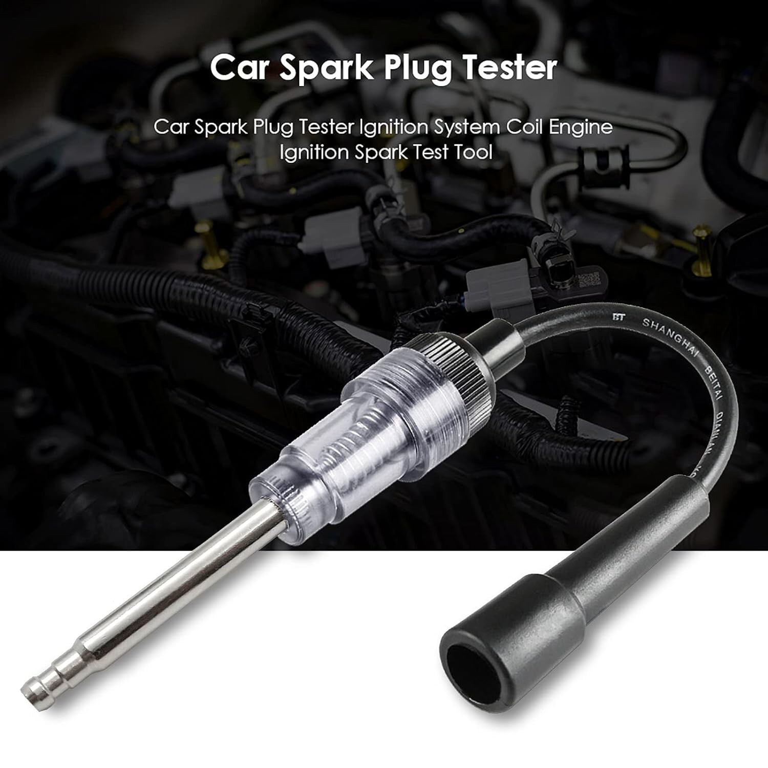 2 Pcs Inline Spark Plug Tester, Plug Engine Ignition Tester, Auto Motorcycle