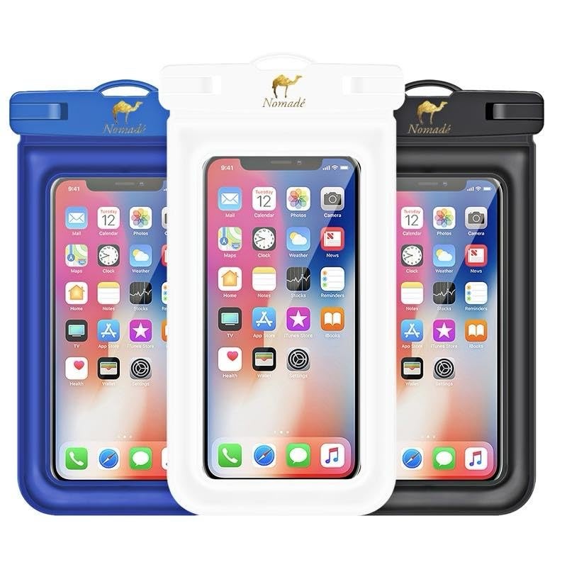 Nomade - Premium Waterproof Floatable Phone Pouch - Fully Optic White