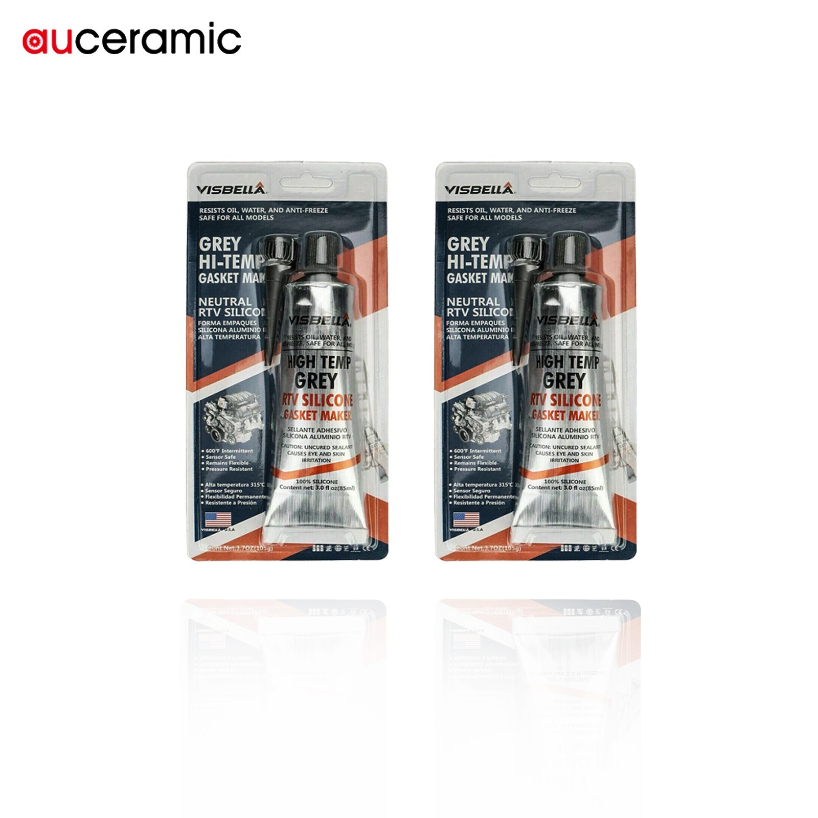 2PCS RTV Silicone for Gasket Makers High-Temp Oil Water Resistance Sealant Custo