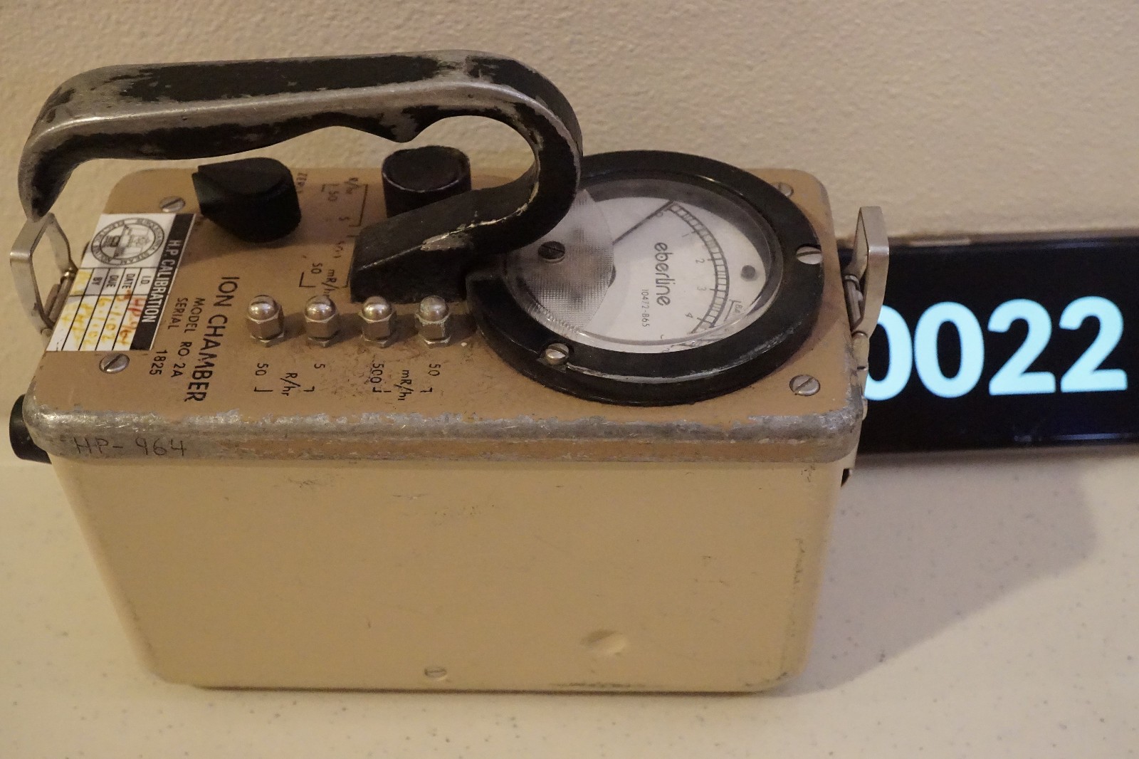 Eberline RO-2A Vented Ion Chamber Survey Meter 0022