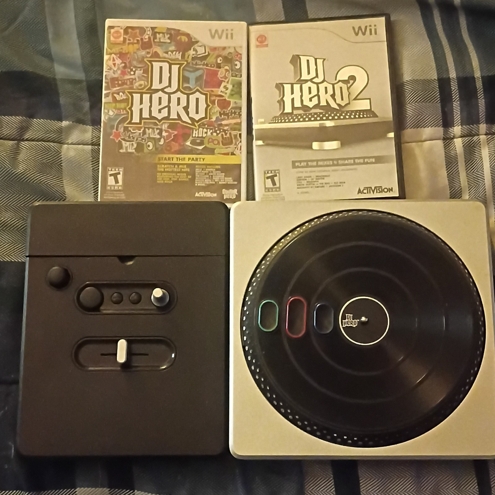 Activision DJ Hero & DJ Hero 2 Wii Bundle w/ Wireless Turntable