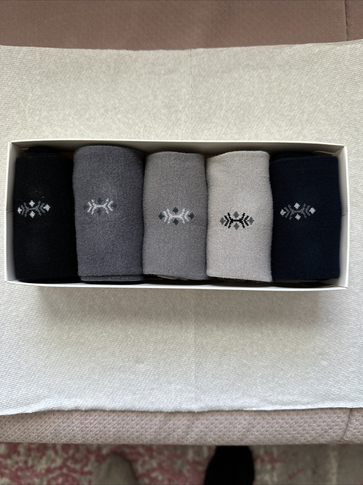 Men Bamboo Crew Dress Socks Super Soft Multi Color 9-12 NWT 5pc Good Quality