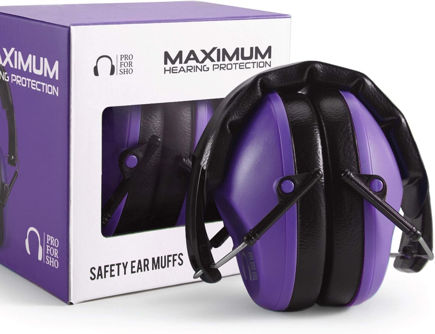 34 dB Noise Reduction Ear Muffs – Compact, Lightweight Protection for Loud Ev...