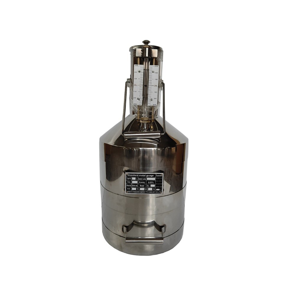Stainless Steel Prover 20L Tank Metal Gauge Calibration Measuring Bucket Cans