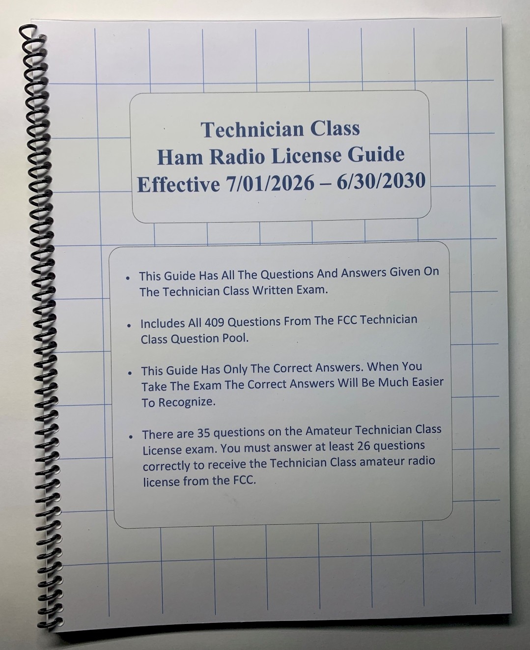 45 Pages Ham Radio Technician Class Study Guide Has All Of The Questions/Answers