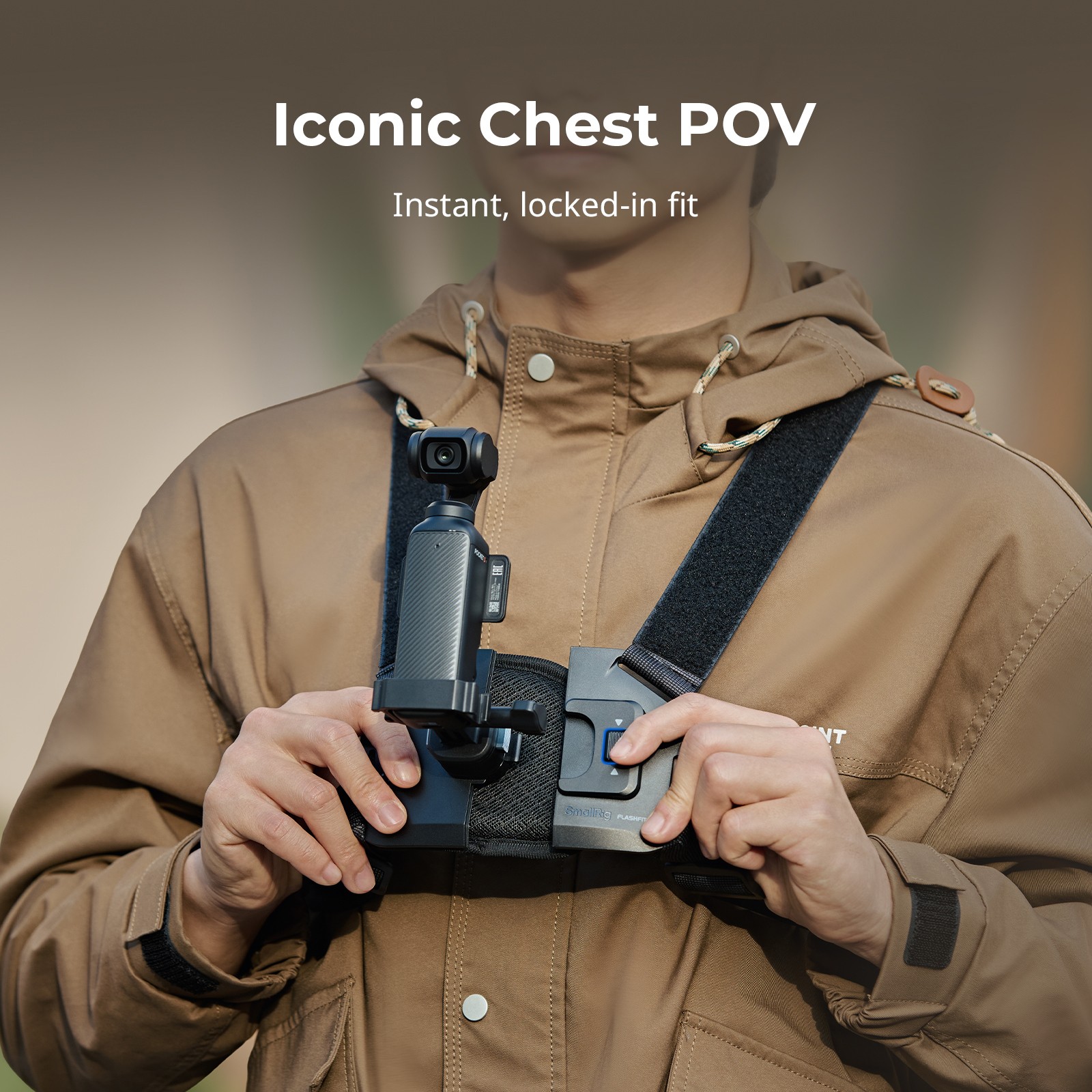SmallRig Action Camera Chest Mount for DJI Osmo Pocket 3 / 4 Camera - 6050