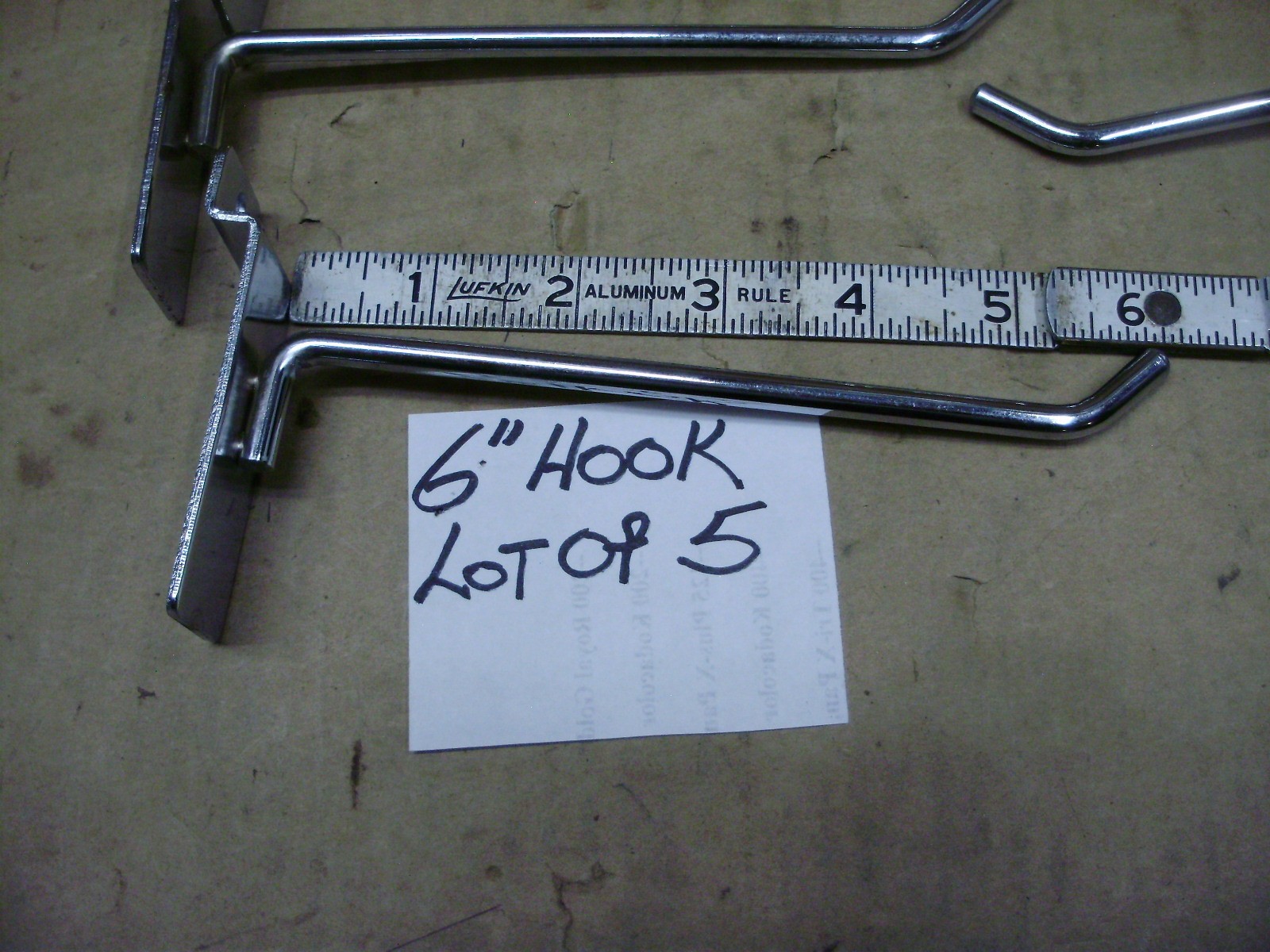 Slat Wall Board Chrome Hooks / Hangers, Various Lengths & Styles