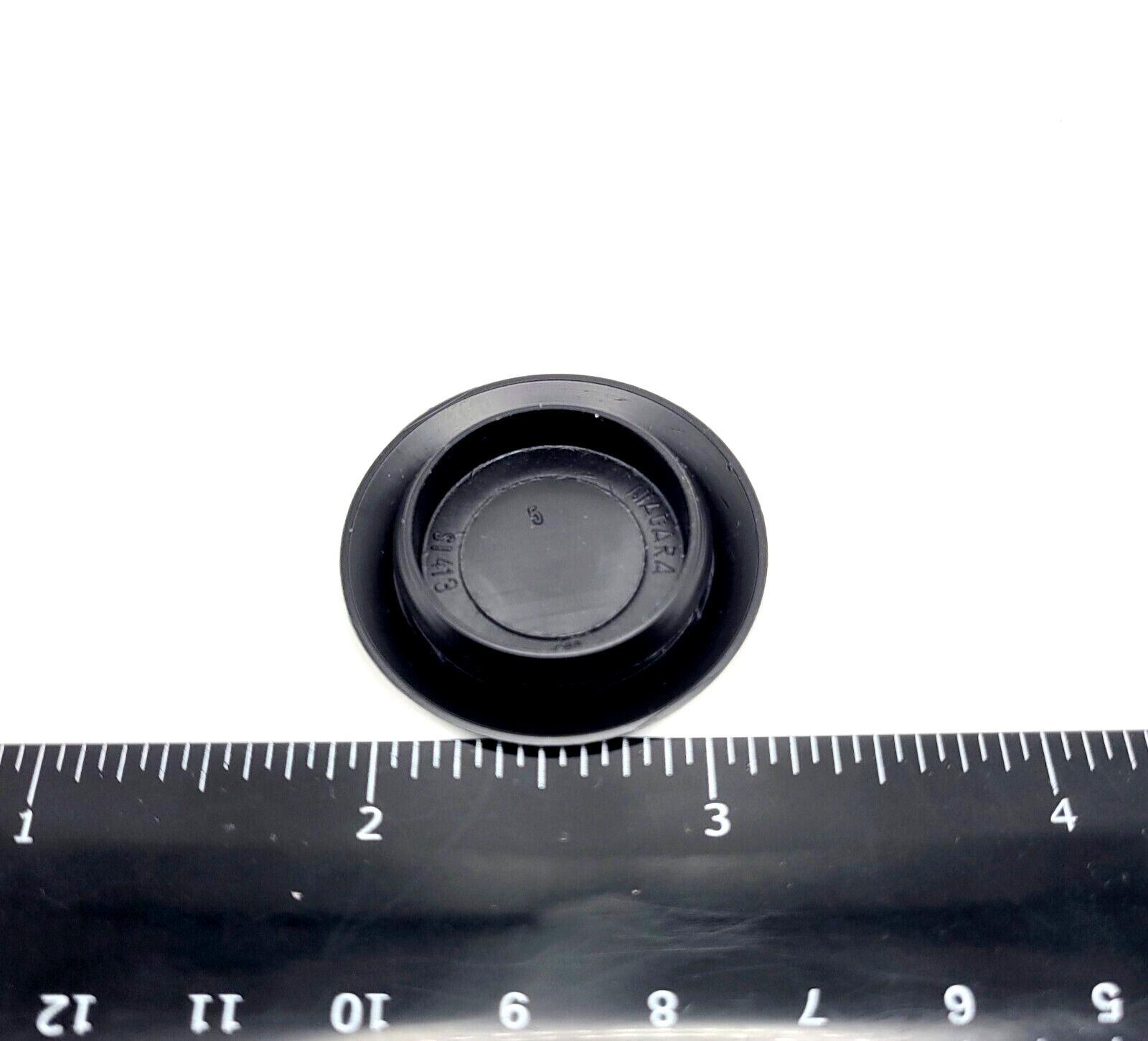 Truck Bumper Hole Plugs 1" Black Auto Sensor PE Cover 1 5/16" Top 12 Pack