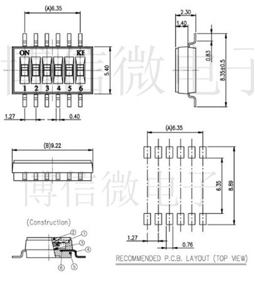 10pcs DSHP08TSGER SOP-16 1.27MM 8 Position way SMD Switch Coding Switch