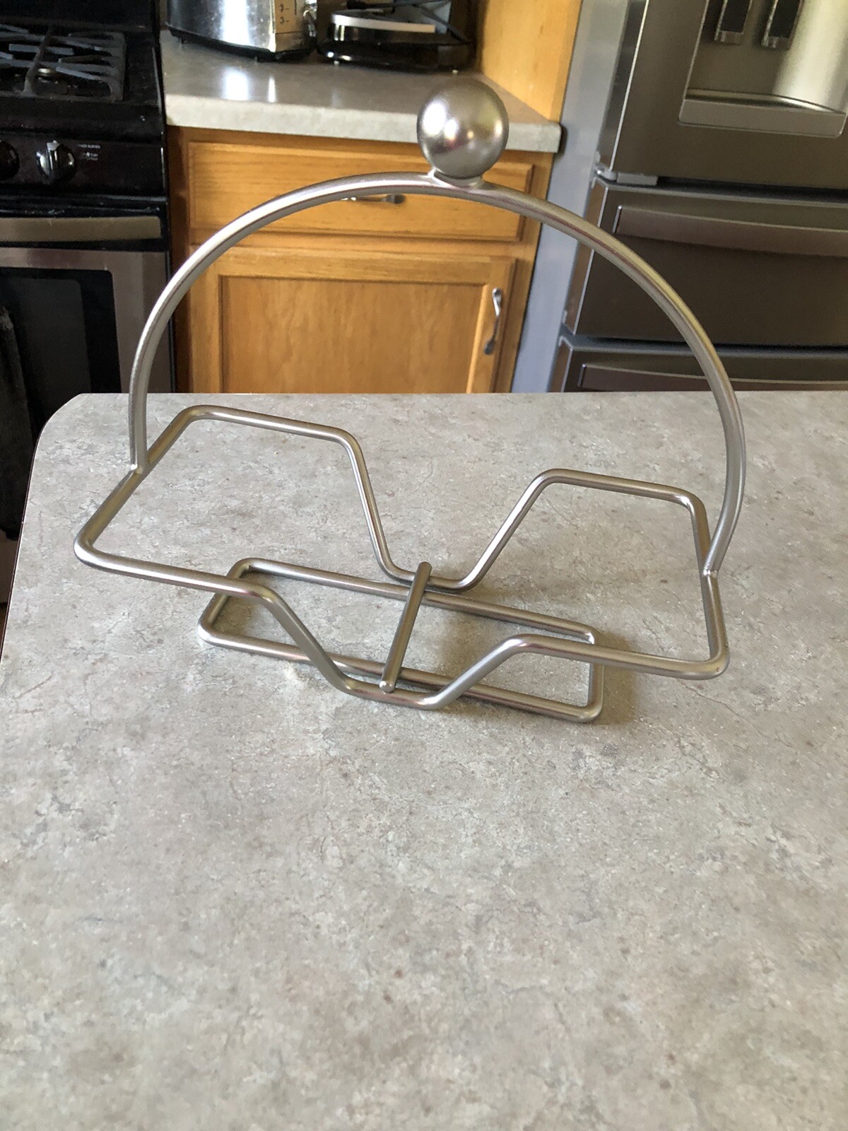Pampered Chef Stainless Small Bowl Caddy EUC