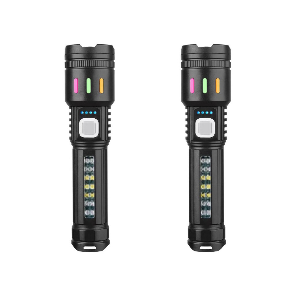 2 Pack 99000000lm Tactical Flashlight Super Bright Rechargeable LED Work Lights