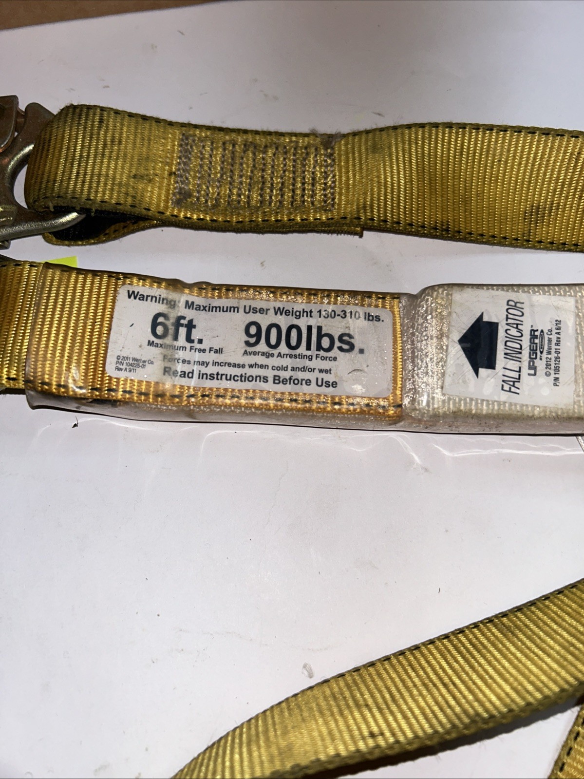 Werner 6 ft. Shock Absorbing Fall Protection Lanyard C380000
