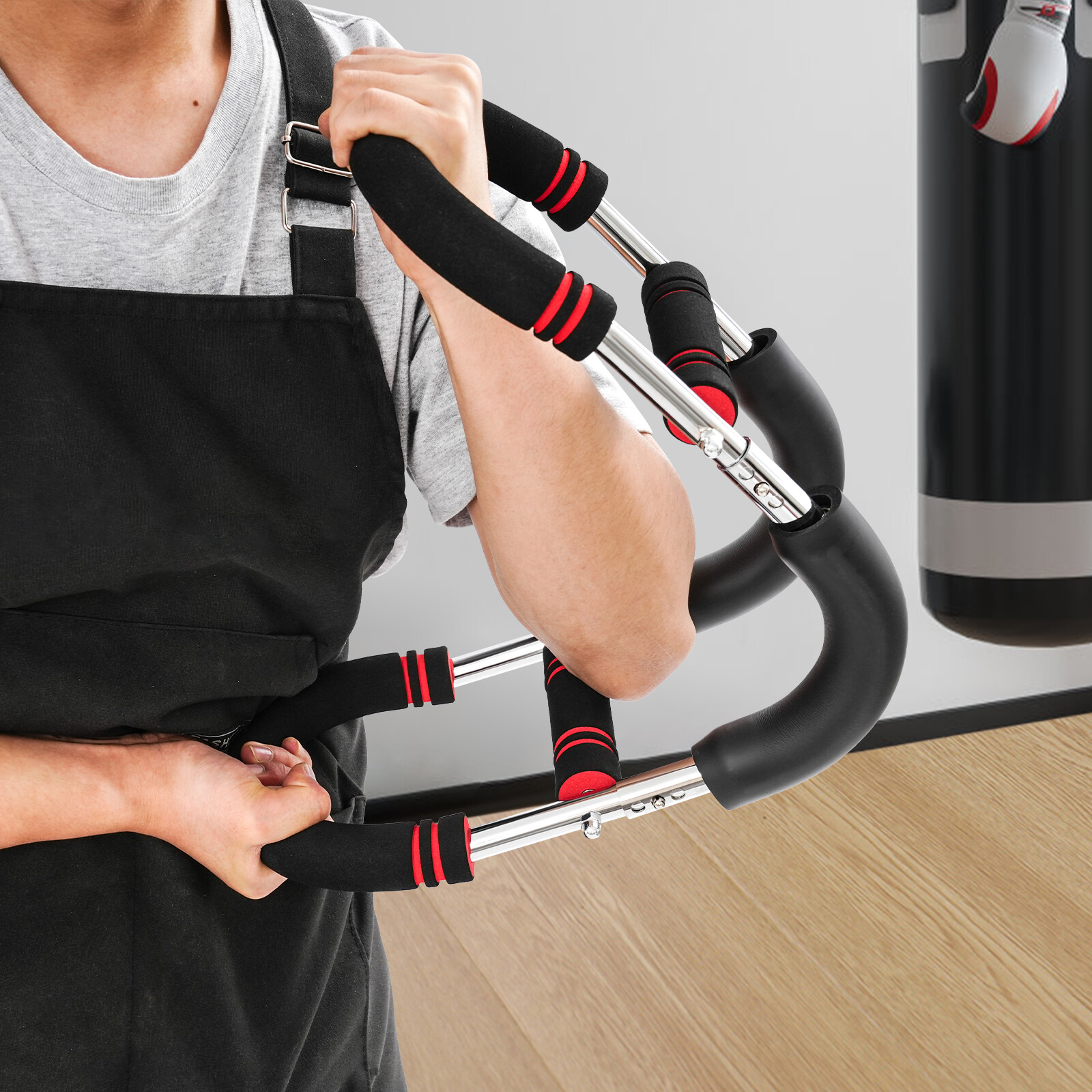 U-Shaped Upper Body Strength Builder Trainer Arm Exercise Equipment Adjustable