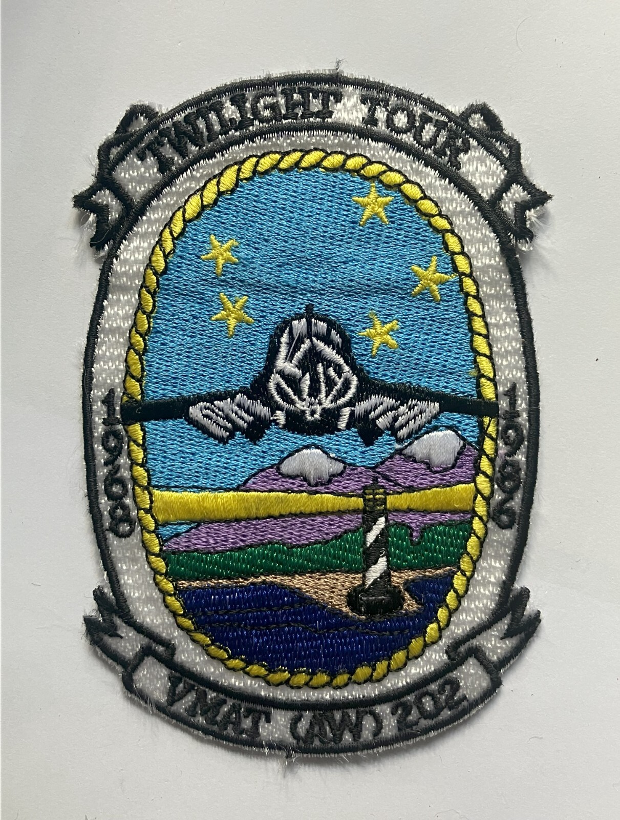 USMC VMAT (AW) 202 Marine Attack Training Squadron Twilight Tour patch 1986