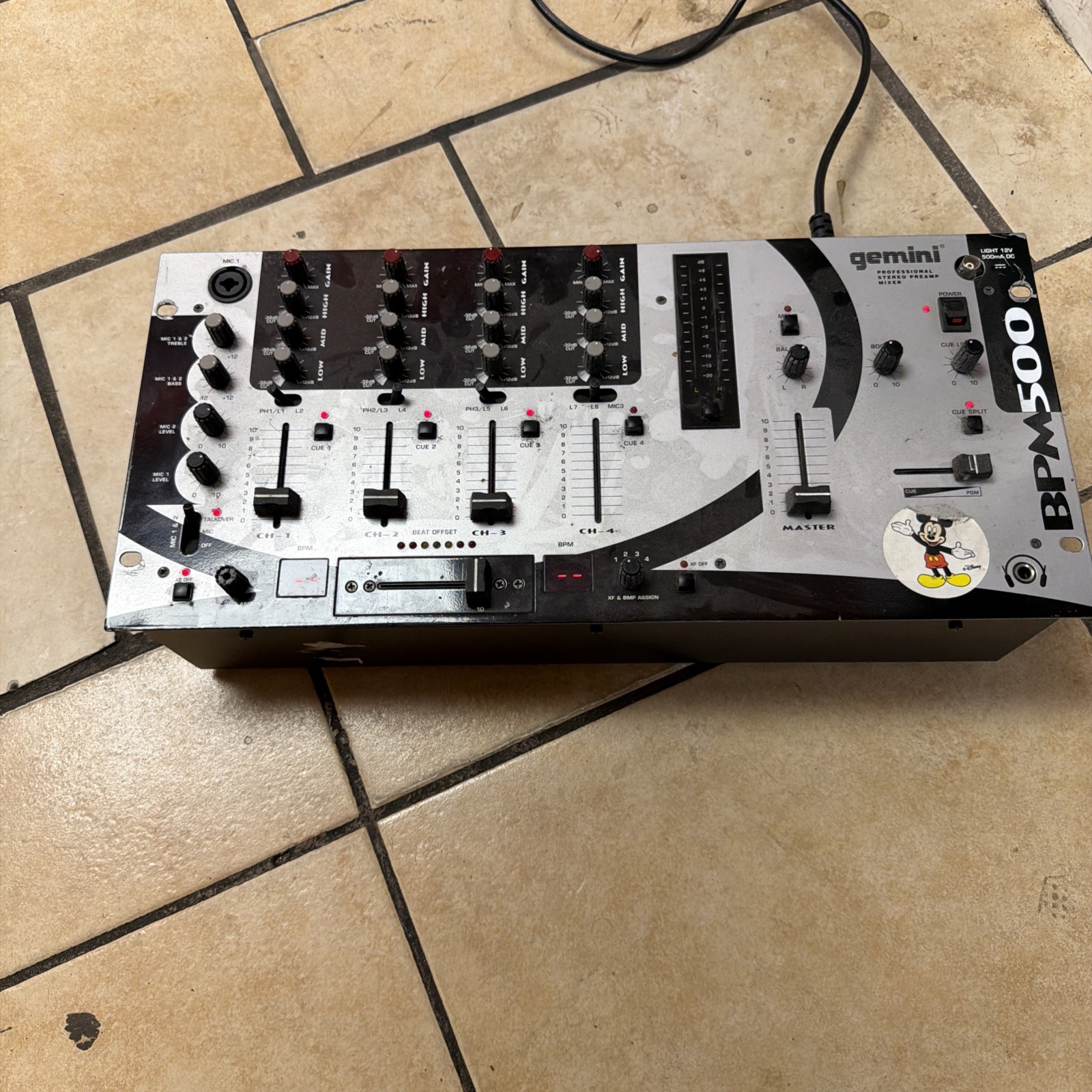 Gemini BPM500 Professional Stereo Preamp Mixer (Working)