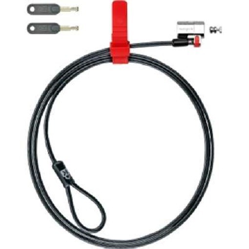 Kensington K64637WW 5ft 5mm 6x6 Laptop Steel Cable T-bar Keyed Lock