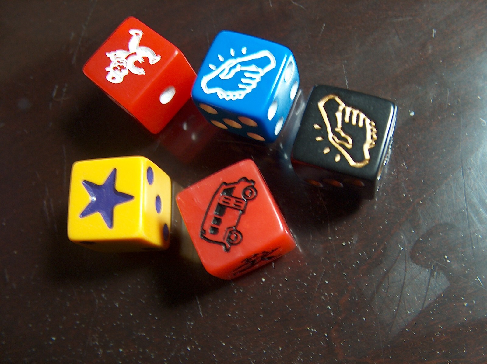 U-PICK MONOPOLY SPEED DIE RED BLUE dice EMPIRE Handshake Magnifying Glass Liar's