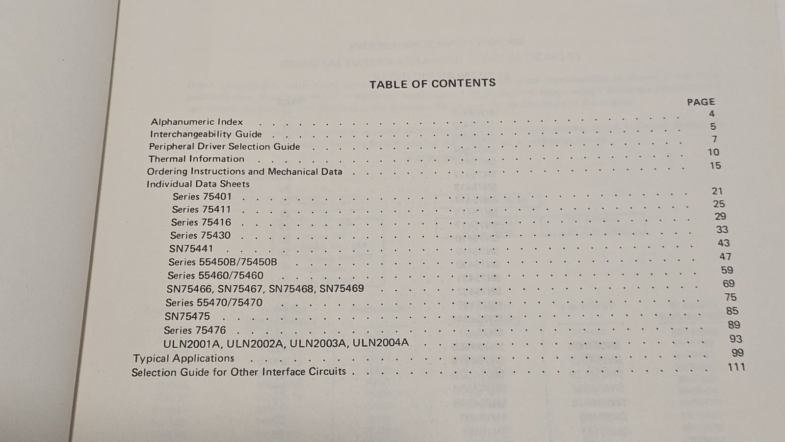 6 Texas Instruments Data Book TTL/Supplement TTL/Line Driver/Peripheral Driver