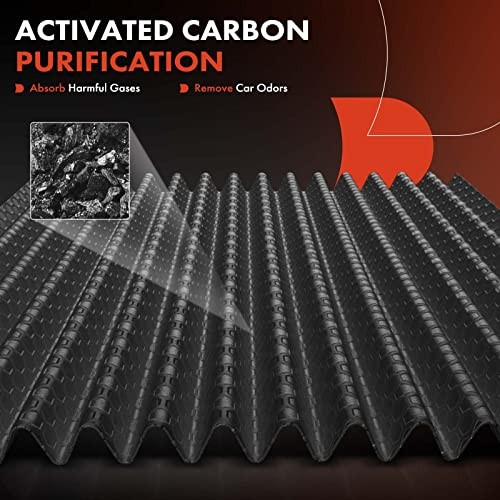 2-PC Engine & Cabin Air Filter with Activated Carbon Compatible with Ford