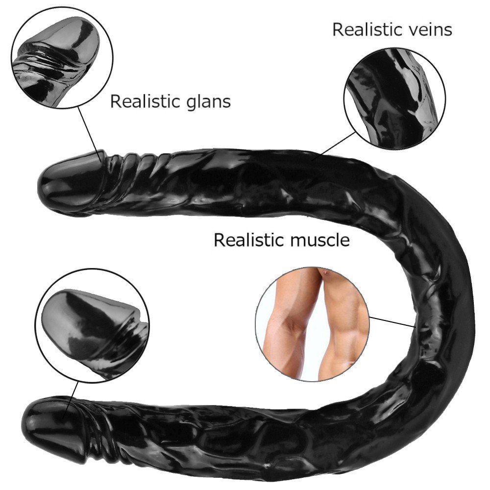 21in Double-headed Dildo G-spot Vaginal Anal Masturbator Sex Toys for Men Women