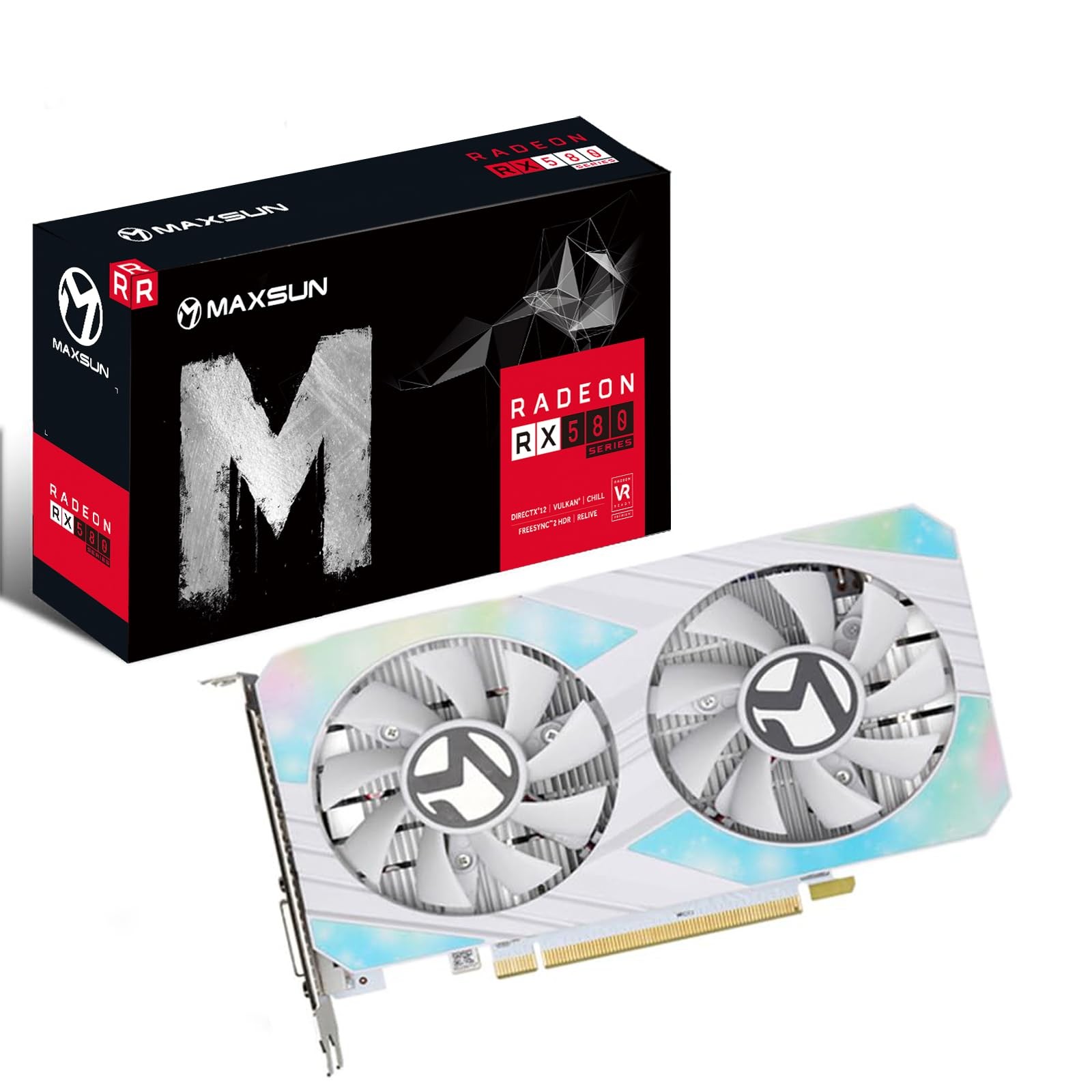 AMD Radeon RX 580 8GB 2048SP GDDR5 Computer Video Graphics Card GPU for PC Gamin