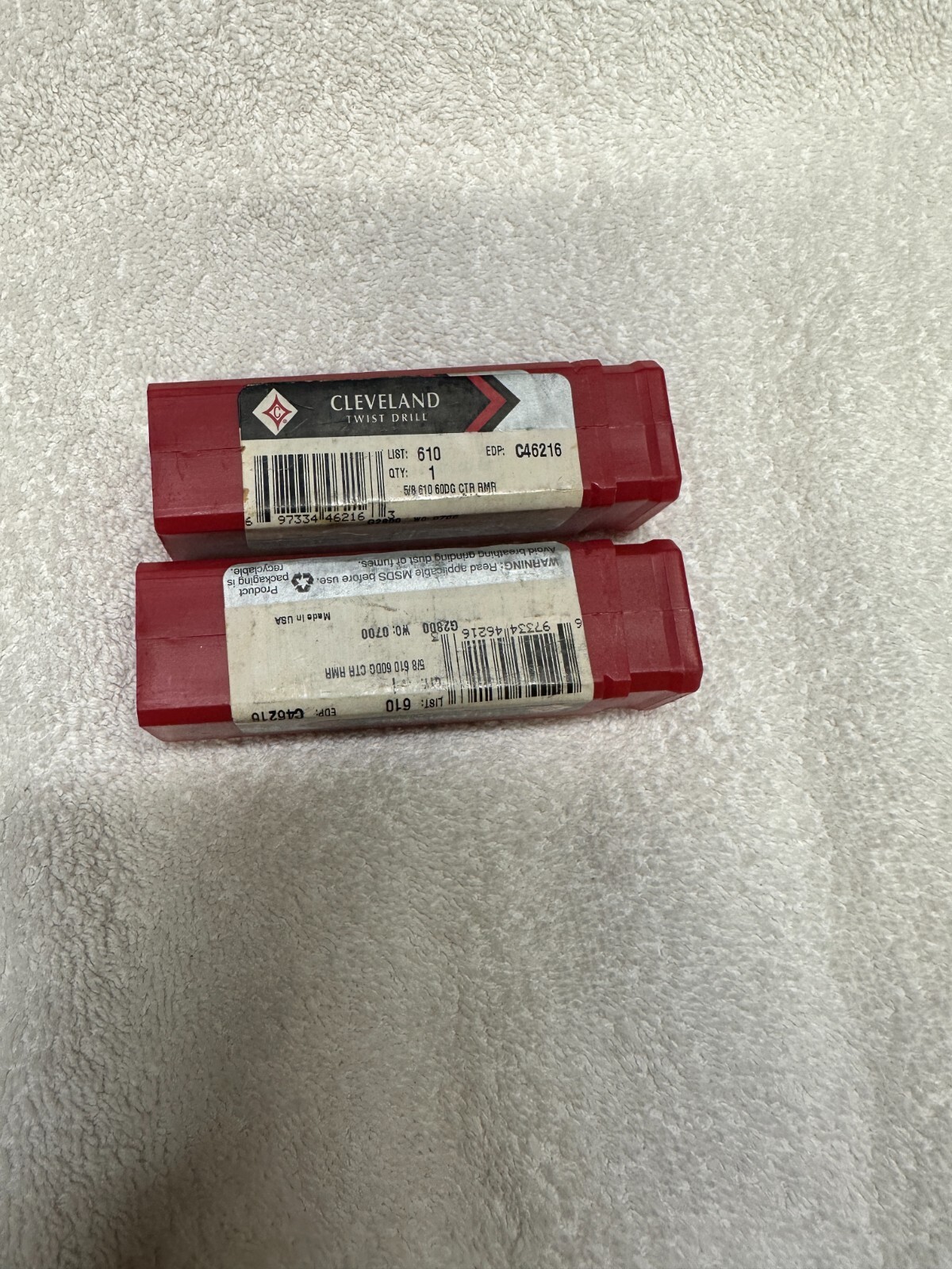 CLEVELAND Center Reamer Countersink 5/8" 60 deg 4FL HSS Oxide C46216