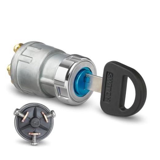 3-Wire Universal Ignition Key Switch for Cars, Buggies, Mowers and Go Karts,