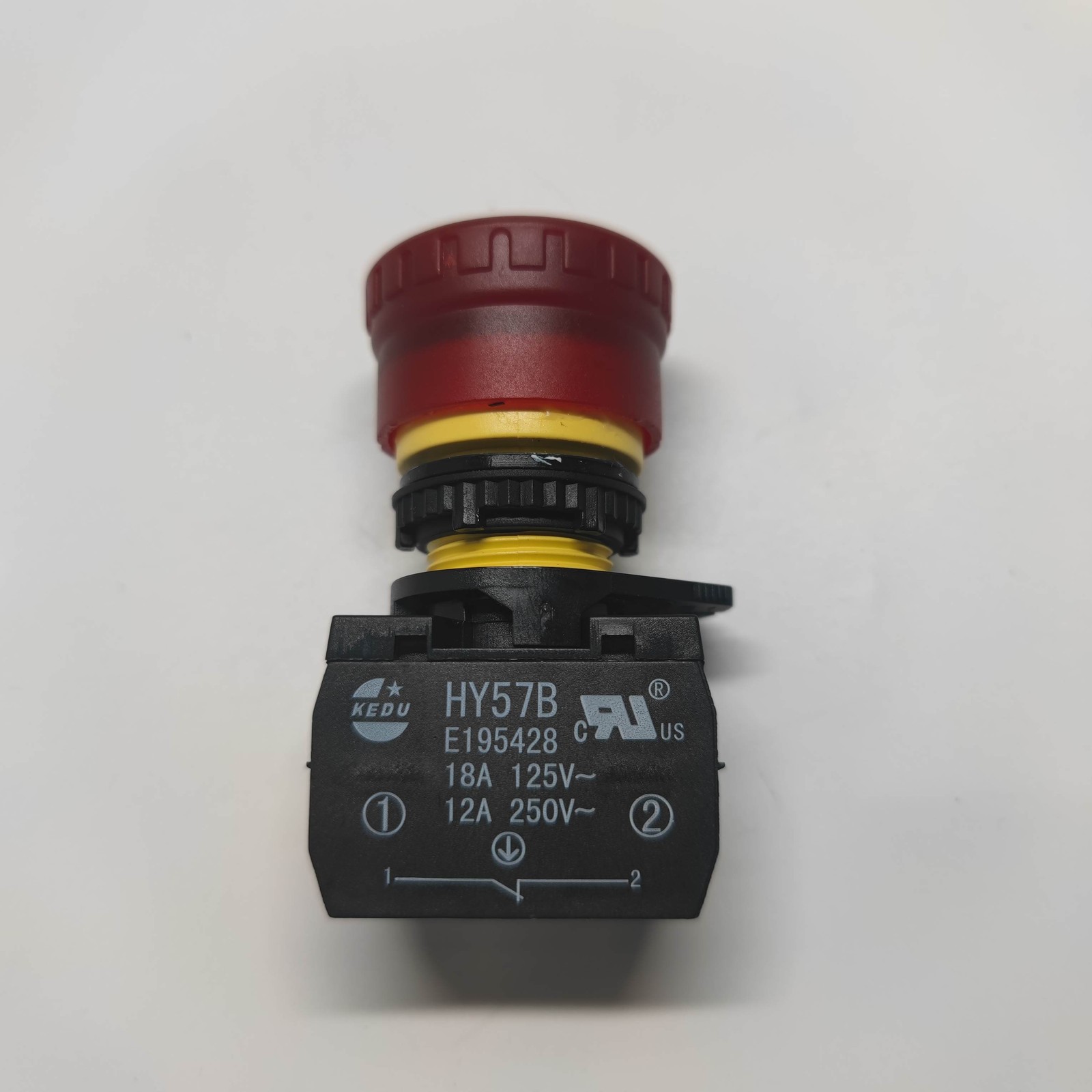 QTY:1pc KEDU HY57B Emergency Stop Push Button Switch
