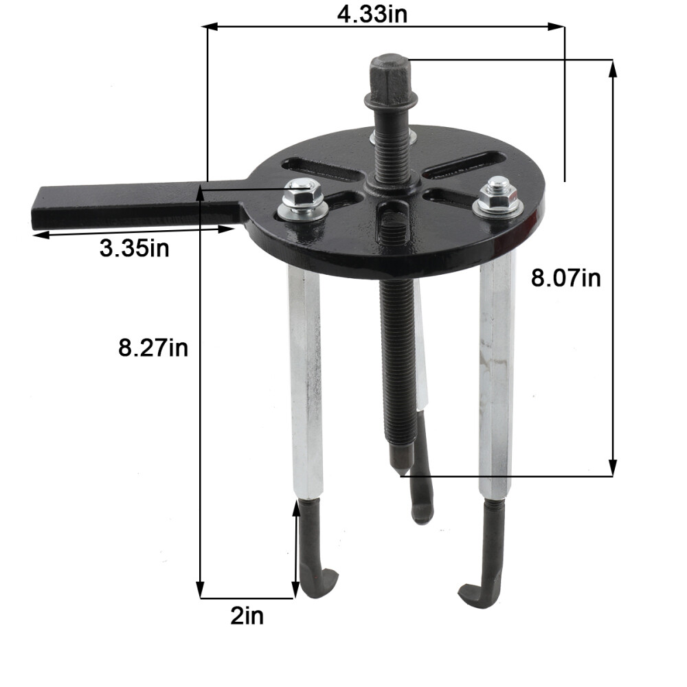 Bearing Disassembly Puller Inner Hole Puller Removal Tool Three-jaw Puller Set