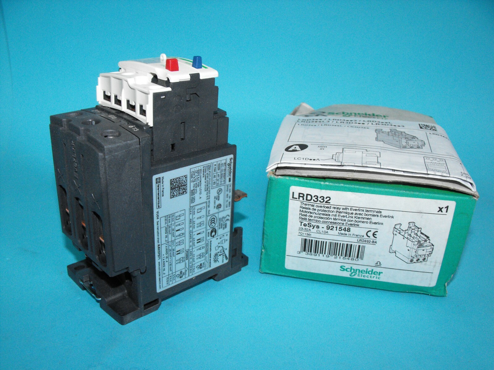 Schneider Electric.TELEMECANIQUE LRD332.Electric Thermal Overload Relay.NEW