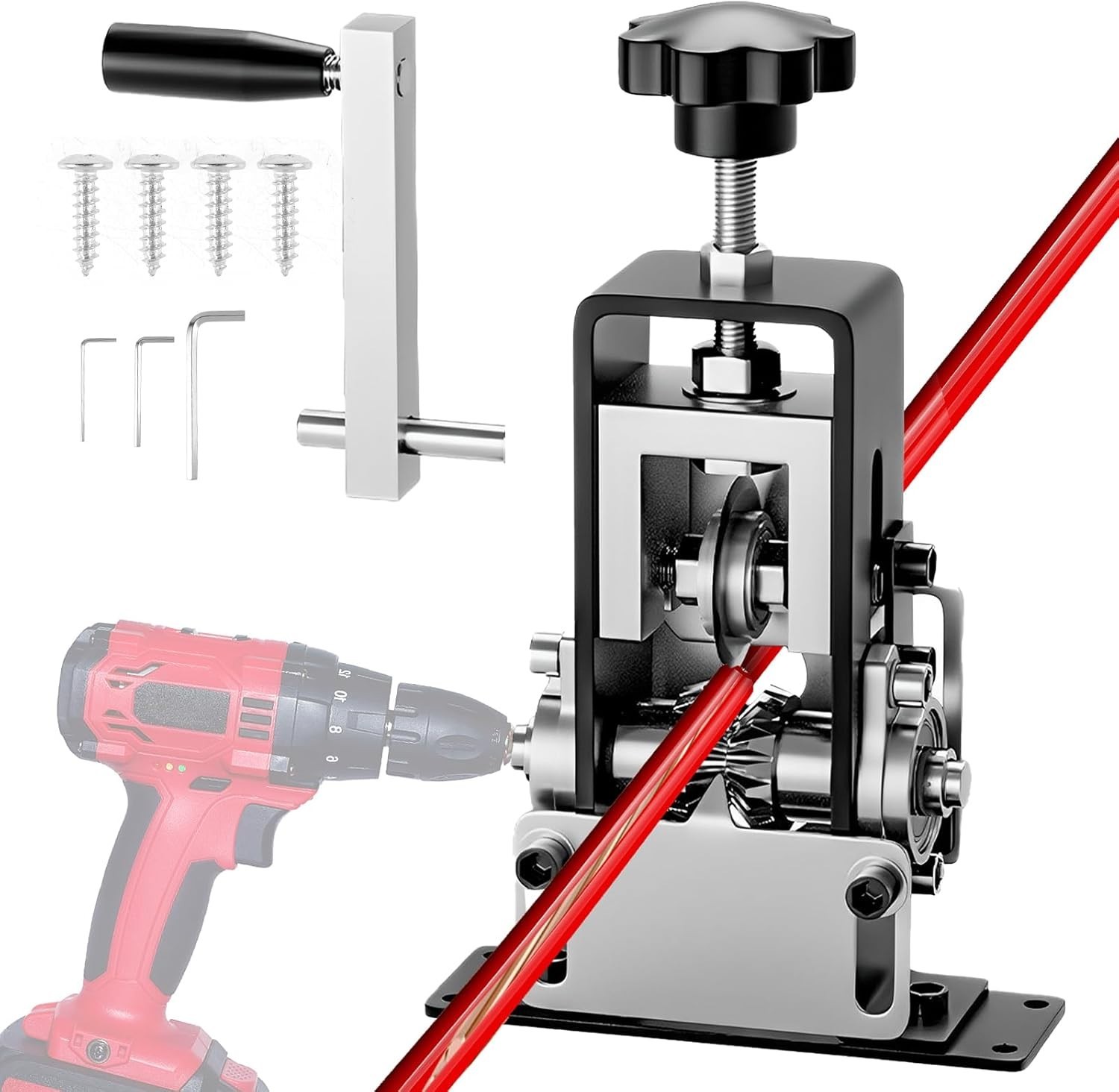 Wire Stripper Machine, 0.06''-0.98'' Manual or Drill Powered Wire Stripping M...