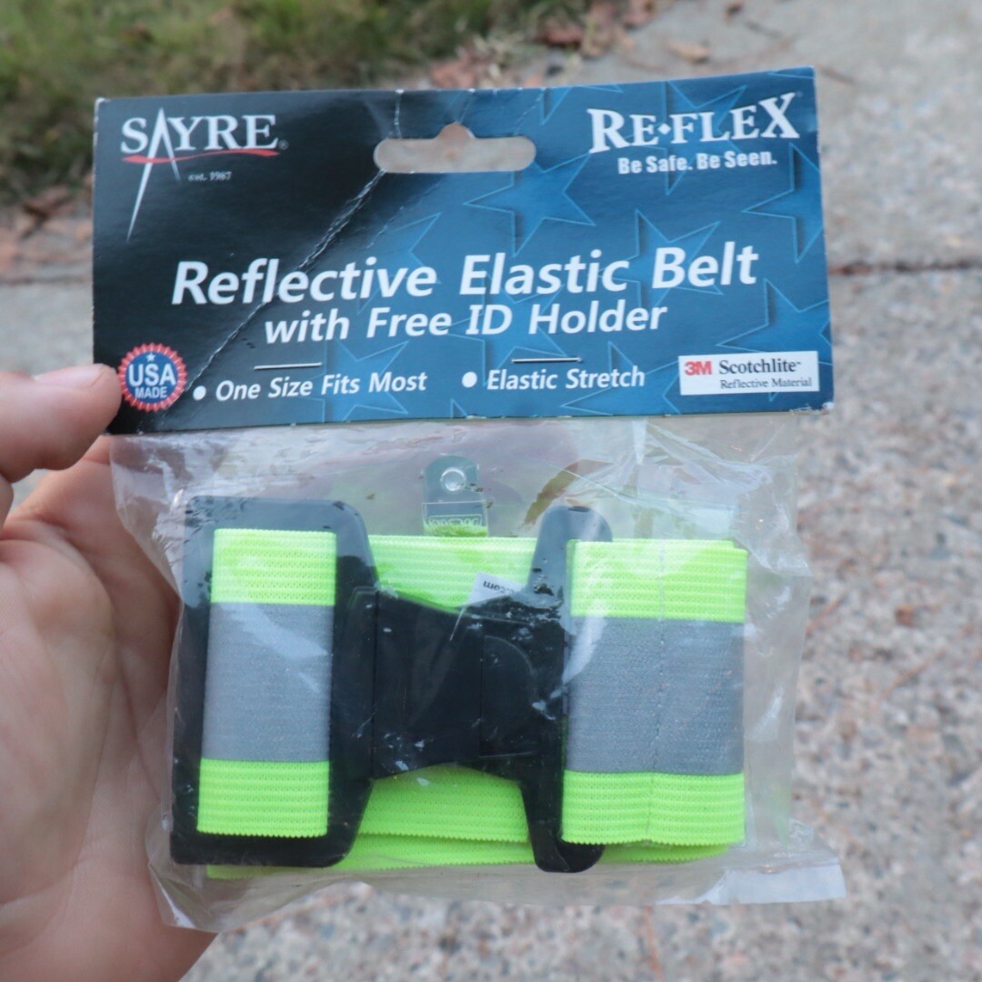 NEW SAYRE REFLEX PT SAFETY IPFU APFU IPTU REFLECTIVE PT BELT YELLOW W/ ID HOLDER