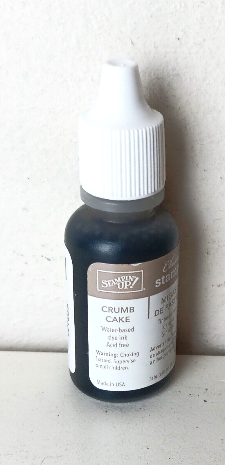 Stampin Up Crumb Cake Taupe Brown Shade Ink Re-Inker Bottle New