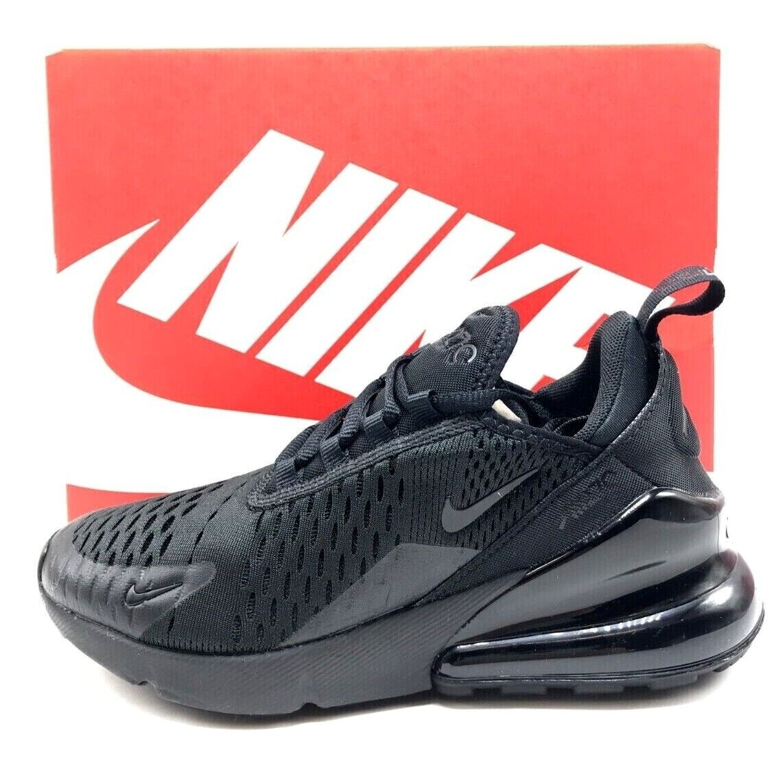 *NEW* Youth Grade-School Nike Air Max 270  (GS) BLACK/BLACK (BQ5776 001) 👍