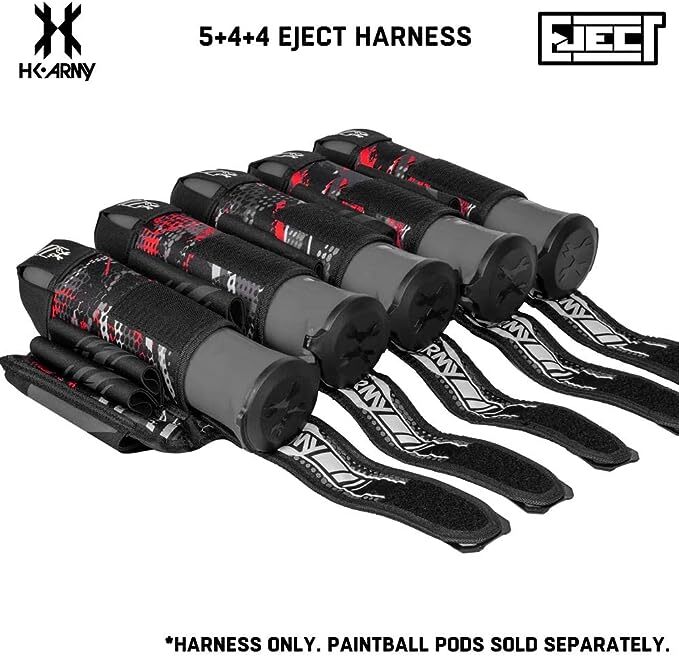 HK Army 5+4 Eject Paintball Harness Pod Pack - Scorch