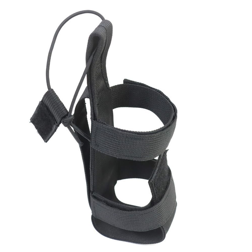 DraCra MOLLE Water Bottle Pouch Quick Access Lightweight Adjustable Black