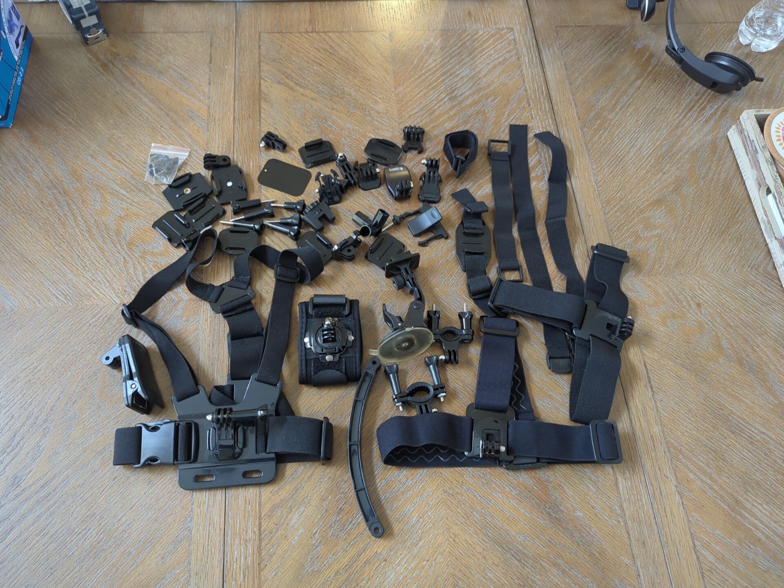 GoPro Accessory Bundle Chest Straps, Head Strap, Mounts, Wrist Strap, Mounts etc