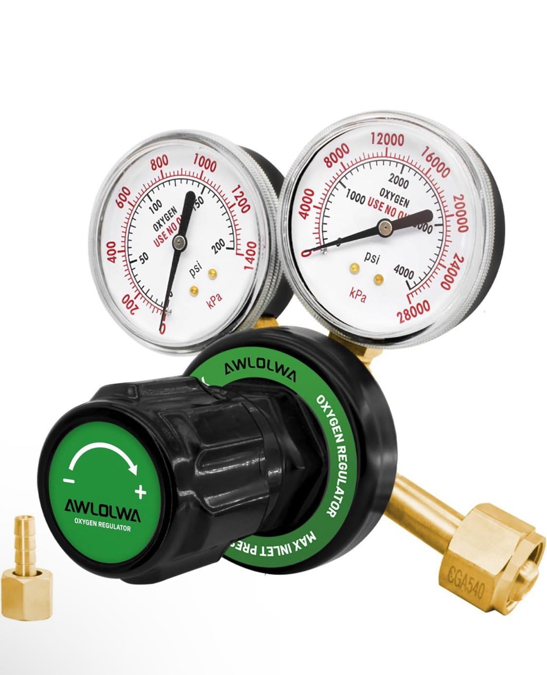 Oxygen Regulators - Compatible with Medium Duty Welding Gas Torch - CGA540