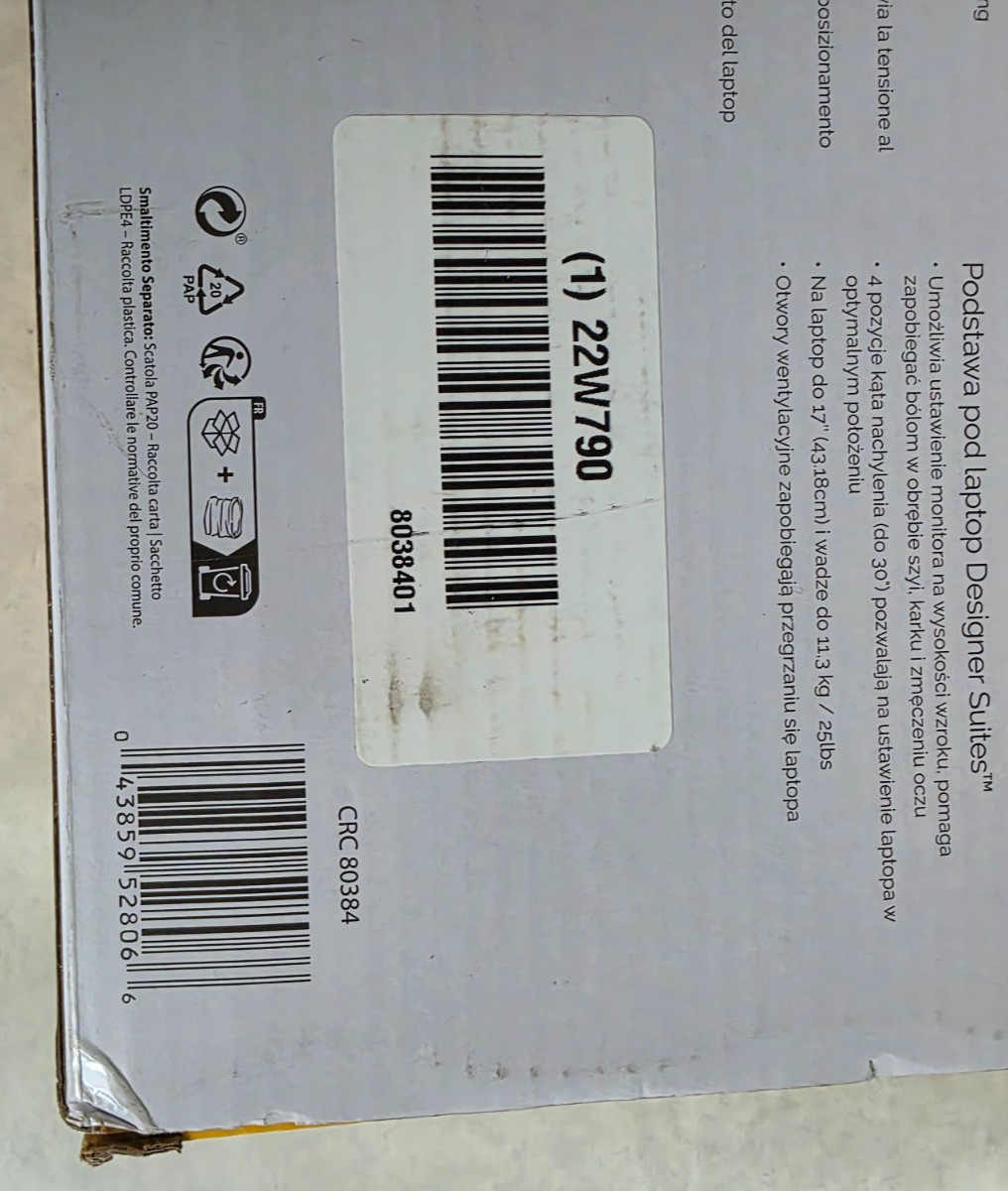 Fellowes Designer Suites Laptop Riser in Black
